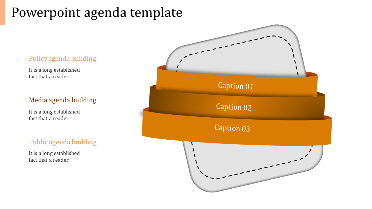 Free - Amazing Multicolor PowerPoint Agenda Template Slide